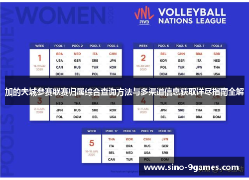 加的夫城参赛联赛归属综合查询方法与多渠道信息获取详尽指南全解