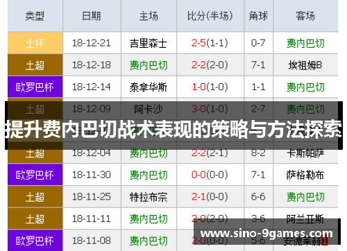 提升费内巴切战术表现的策略与方法探索 提升费内巴切战术表现的策略与方法探索